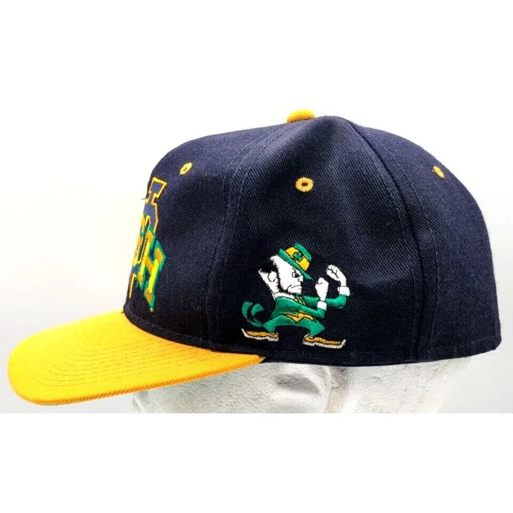 NOTRE DAME FIGHTING IRISH CAP HAT FITTED 7 1/2‎ CARDINAL CAP NCAA BLUE GOLD MENS